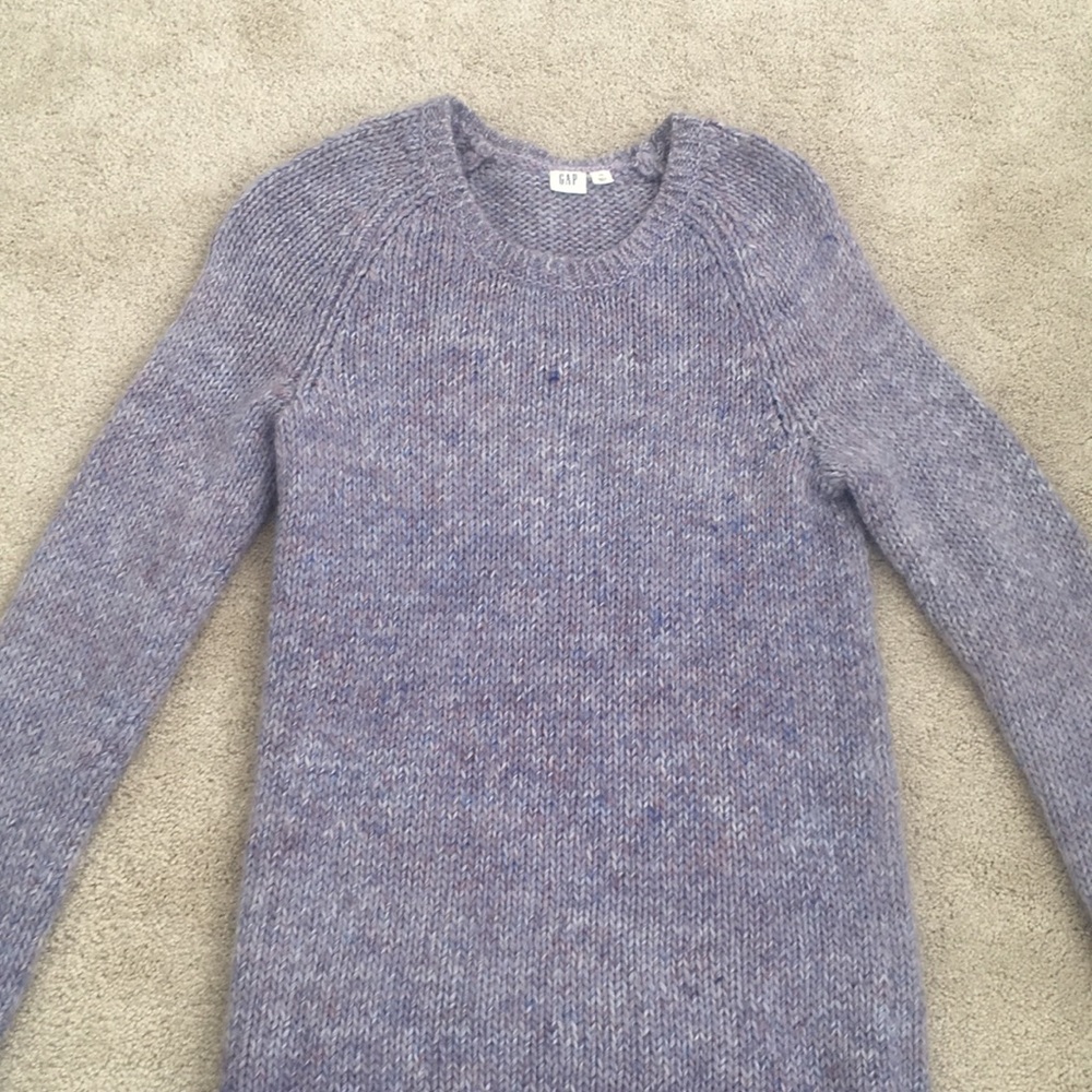Lilac Purple, thick knit sweater